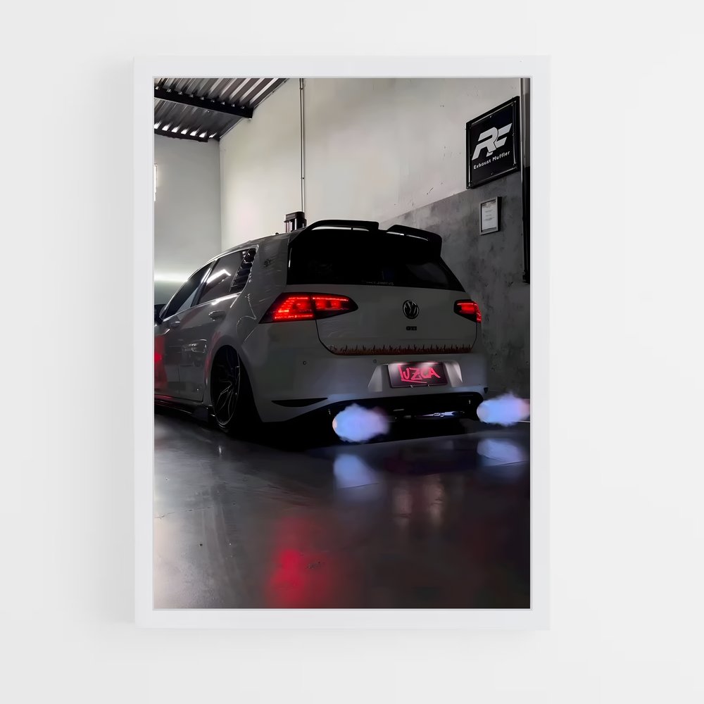 Poster Lumières de Garage – affiche Volkswagen (vue 3)